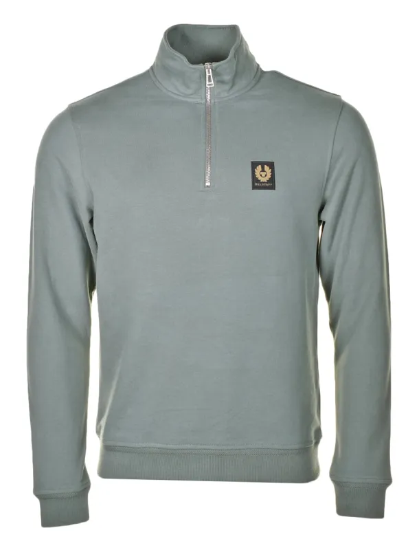 Quarter Zip Sweatshirt Mineral Green made by Belstaff
