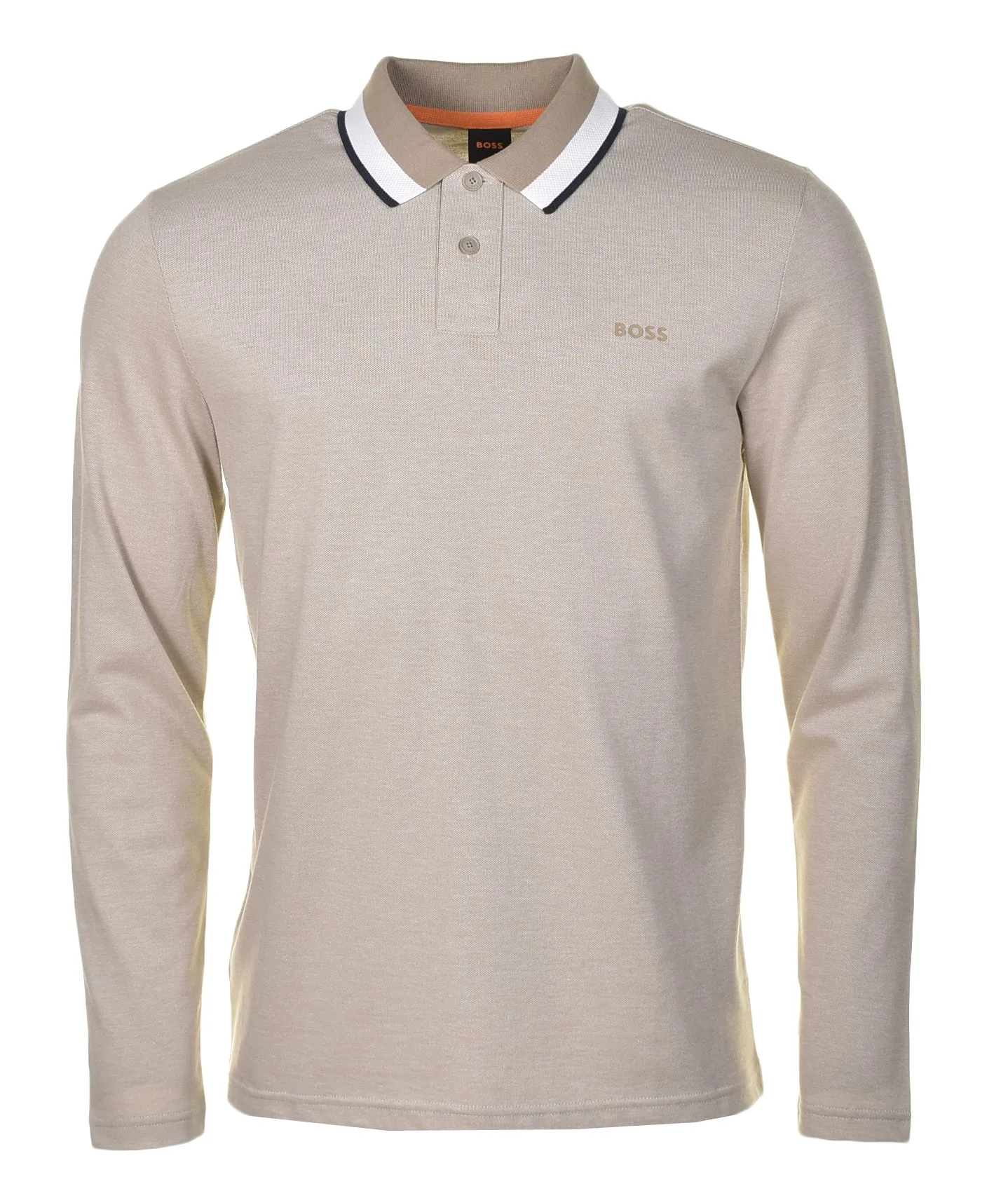 PeOxford Long Sleeve Polo Shirt Beige sold by RAGAZZI