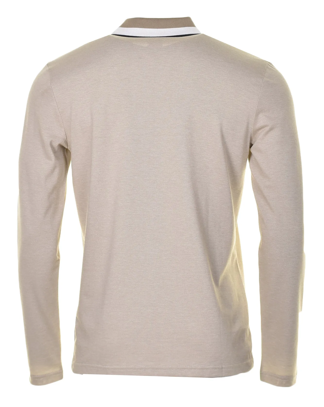 PeOxford Long Sleeve Polo Shirt Beige sold by RAGAZZI product image thumbnail 2
