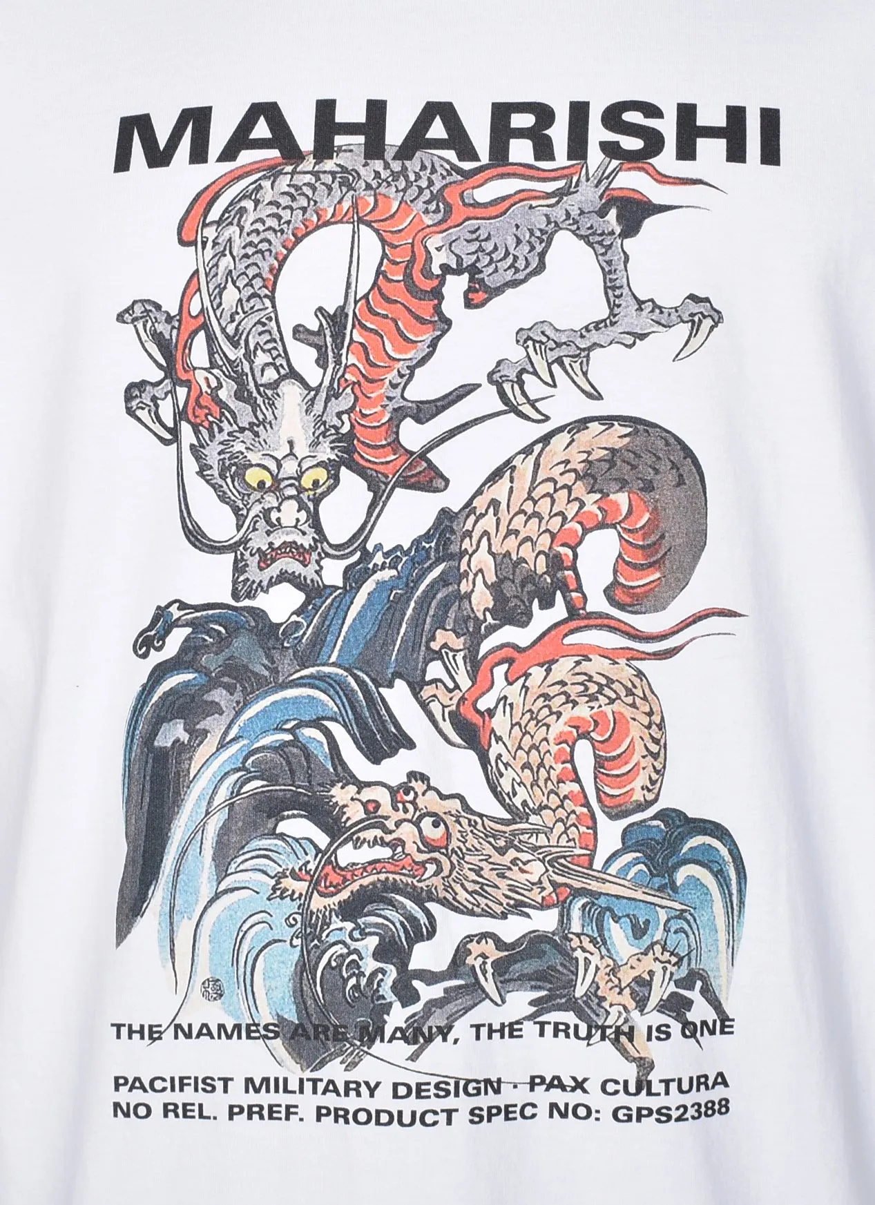 1080 Double Dragons T Shirt White sold by RAGAZZI product image thumbnail 3