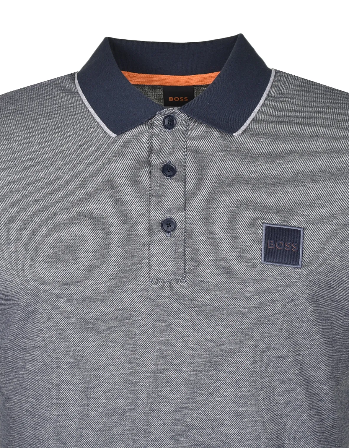 PeOxford Short Sleeve Polo Shirt Dark Blue sold by RAGAZZI product image thumbnail 3