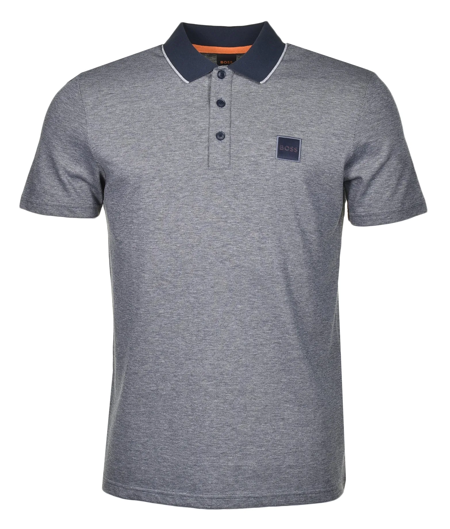PeOxford Short Sleeve Polo Shirt Dark Blue sold by RAGAZZI