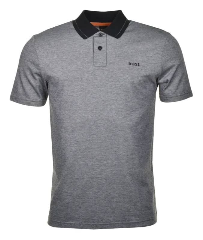 PeOxford Short Sleeve Polo Shirt Black sold by RAGAZZI