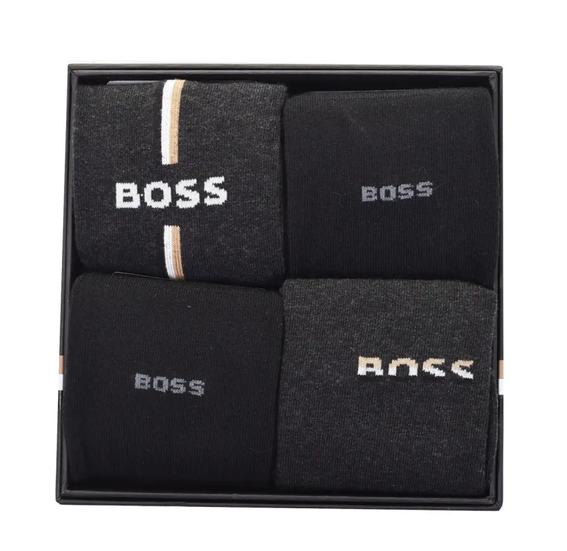 4 Pack Socks Gift Set Black Charcoal sold by RAGAZZI
