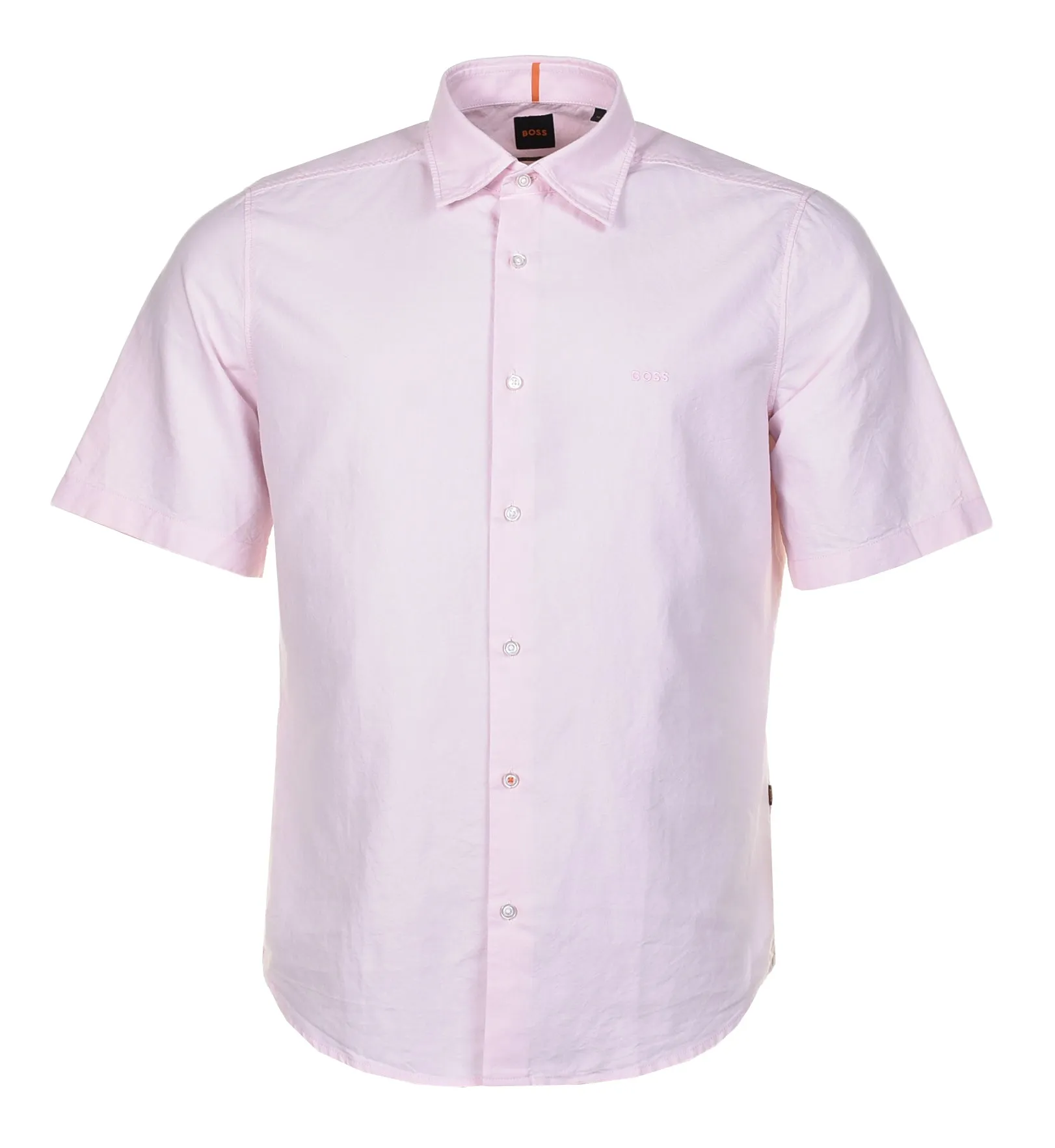 Rash Short Sleeve Oxford Shirt Light Pastel Pink sold by RAGAZZI