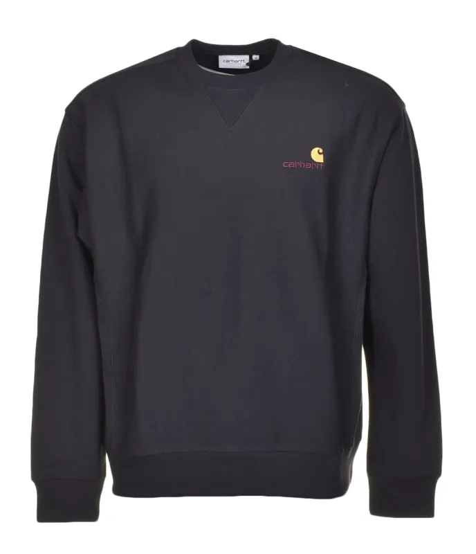 American Script Sweatshirt Black sold by RAGAZZI