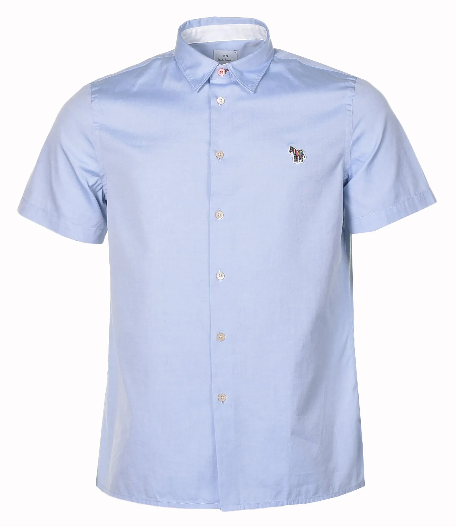 Short Sleeve Casual Fit Zebra Shirt Blue sold by RAGAZZI