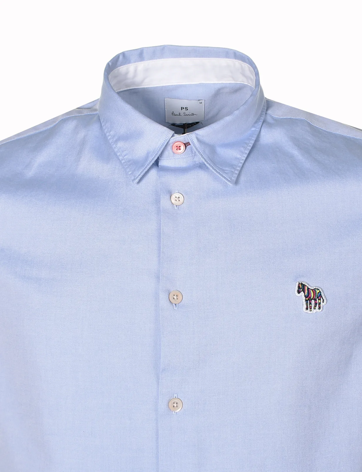 Short Sleeve Casual Fit Zebra Shirt Blue sold by RAGAZZI product image thumbnail 3