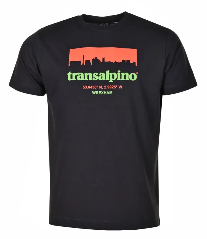 Wrexham Skyline T Shirt Black Red sold by RAGAZZI