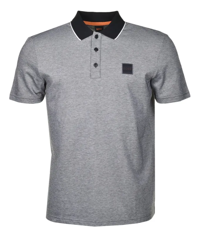 PeOxford Short Sleeve Polo Shirt Black sold by RAGAZZI