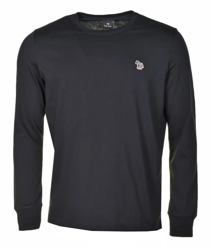 Regular Fit Zebra Long Sleeve T Shirt Black sold by RAGAZZI
