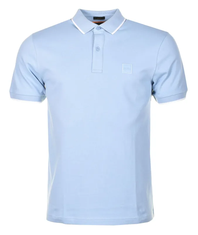 Passertip Short Sleeve Polo Shirt 470 Open Blue sold by RAGAZZI