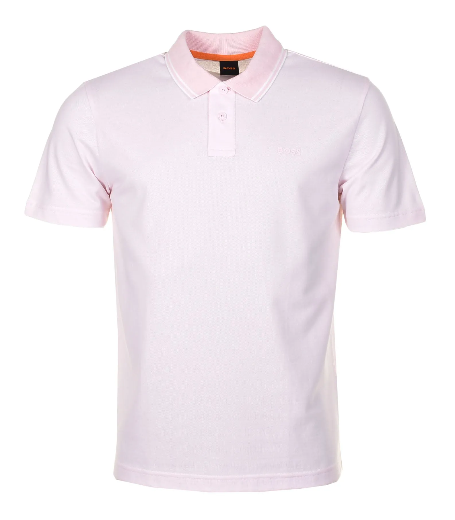 PeOxford Short Sleeve Polo Shirt 682 Light Pastel Pink sold by RAGAZZI