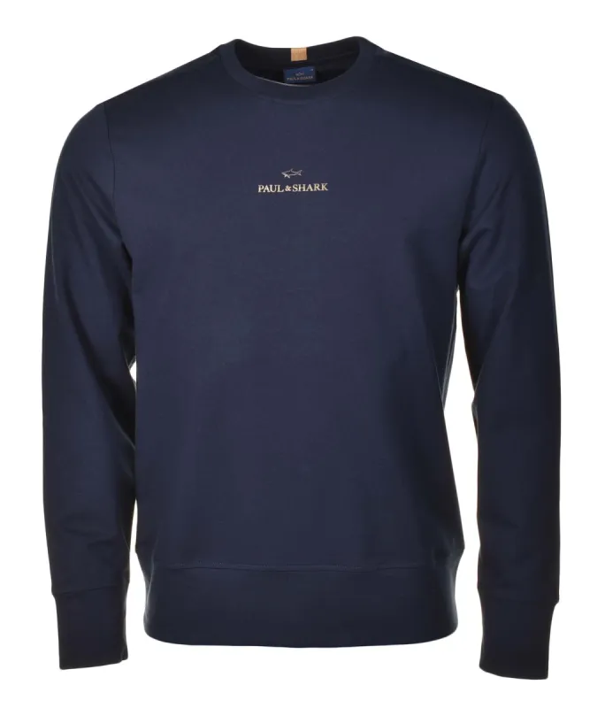 Gold Branding Sweatshirt Navy sold by RAGAZZI