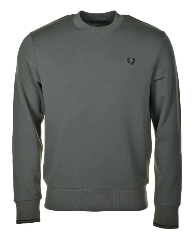 Crew Neck Sweatshirt Field Green sold by RAGAZZI