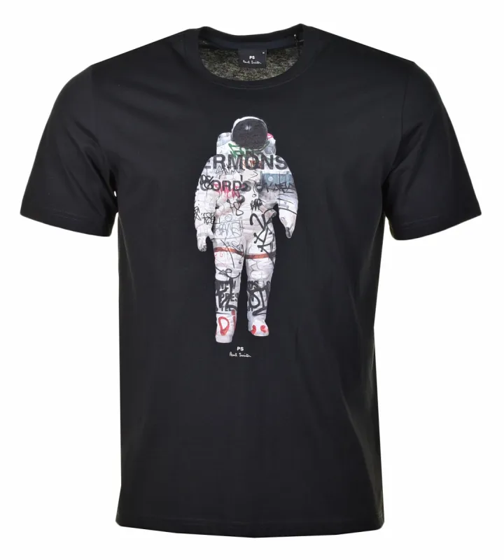 Regular Fit Astronaut T Shirt Black sold by RAGAZZI