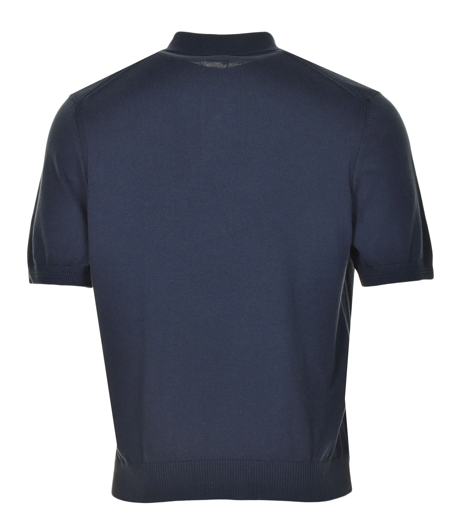 Asac Knitted Short Sleeve Polo Dark Blue sold by RAGAZZI product image thumbnail 2