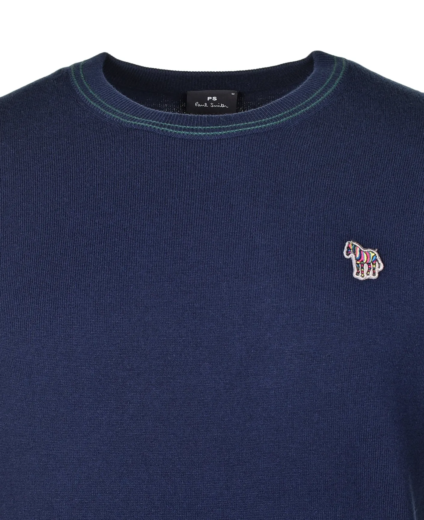 Knitted Zebra Crew Jumper Dark Blue sold by RAGAZZI product image thumbnail 3