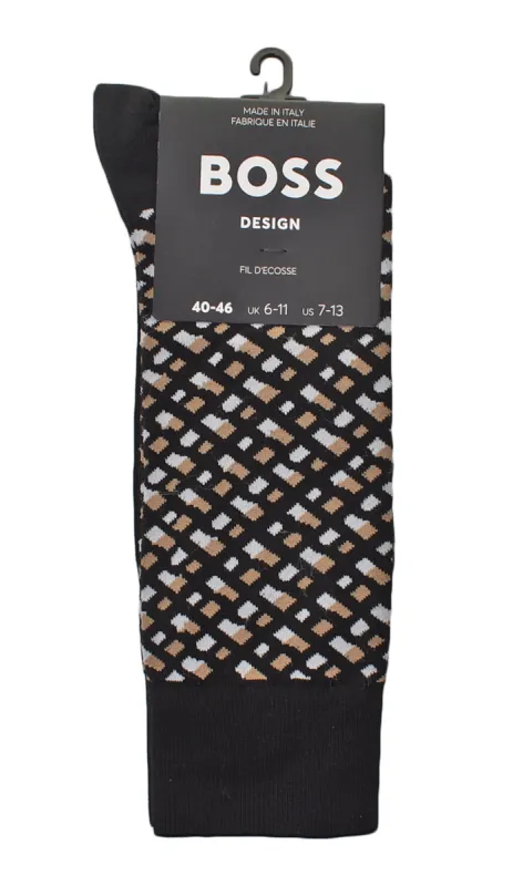 Single Pack RS Monogram Sock Black sold by RAGAZZI