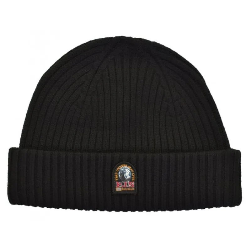 Ribbed Beanie Hat Black sold by RAGAZZI