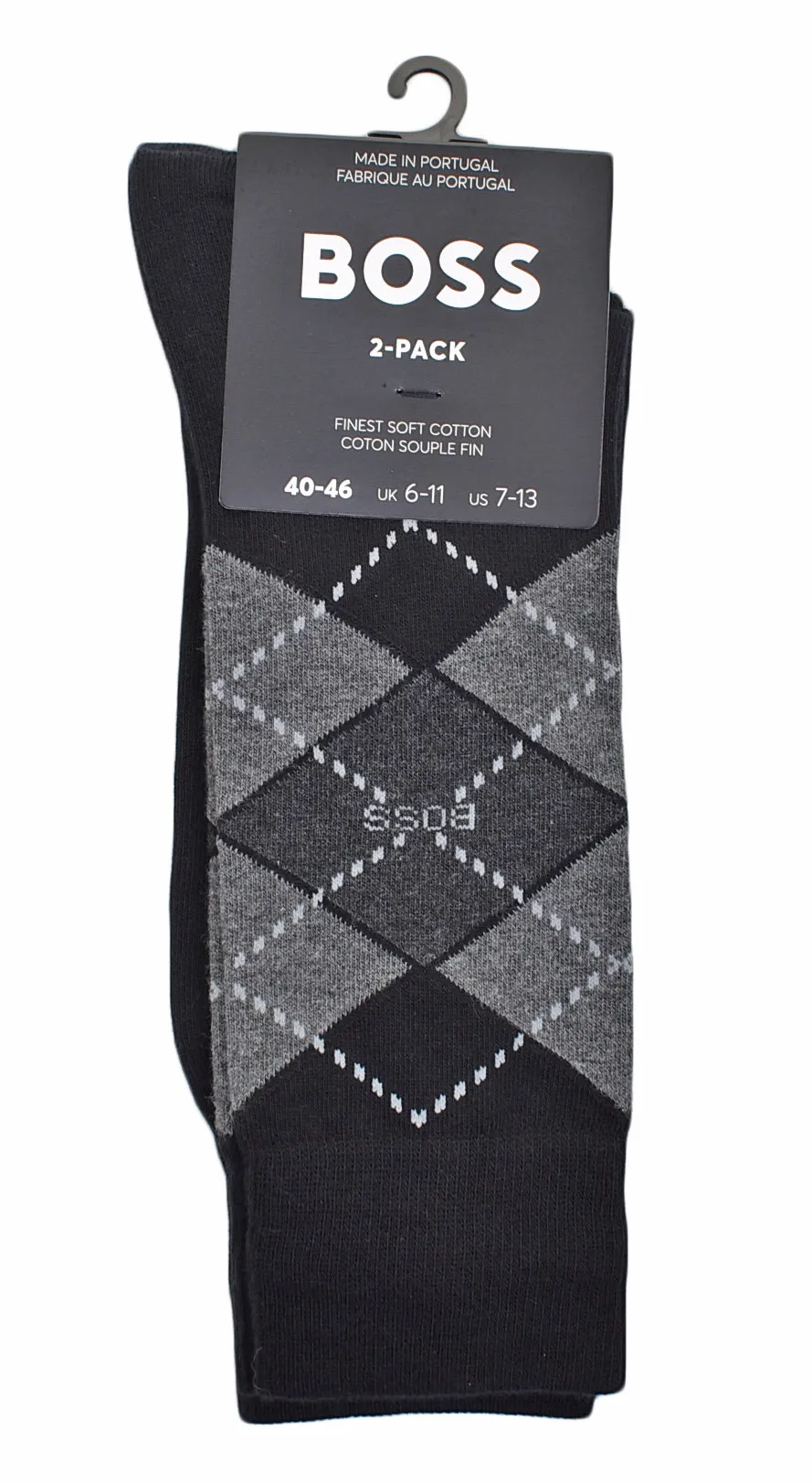 2 Pack Argyle Socks Black sold by RAGAZZI