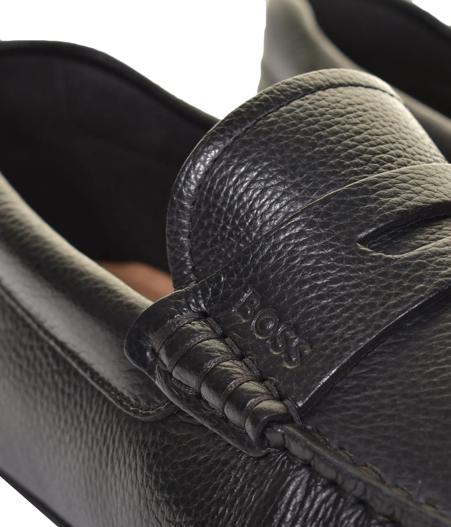 Noel Moccasin Leather Driver Shoe Black sold by RAGAZZI product image thumbnail 4