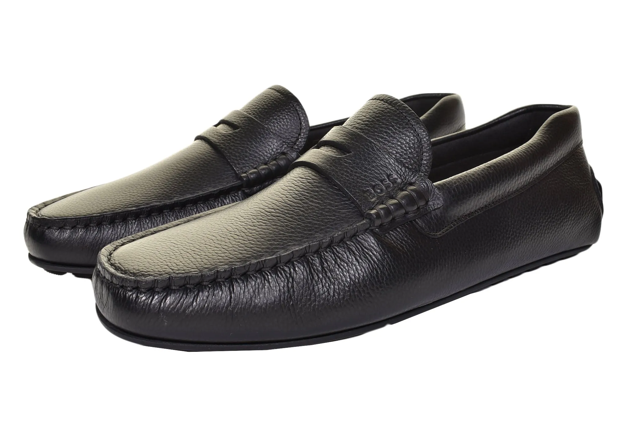 Noel Moccasin Leather Driver Shoe Black sold by RAGAZZI product image thumbnail 2