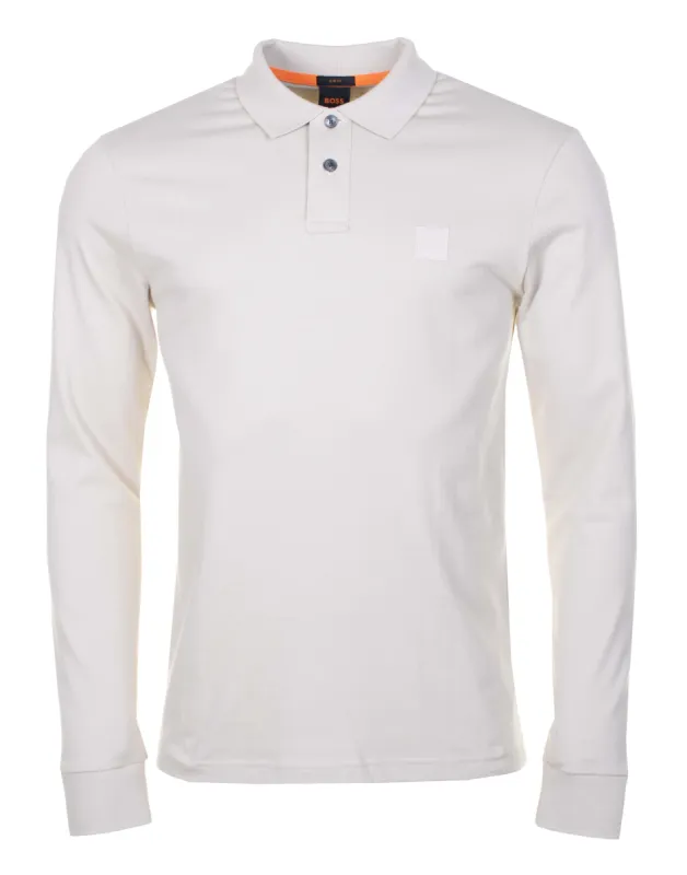 Passerby Long Sleeve Polo Shirt Light Beige sold by RAGAZZI