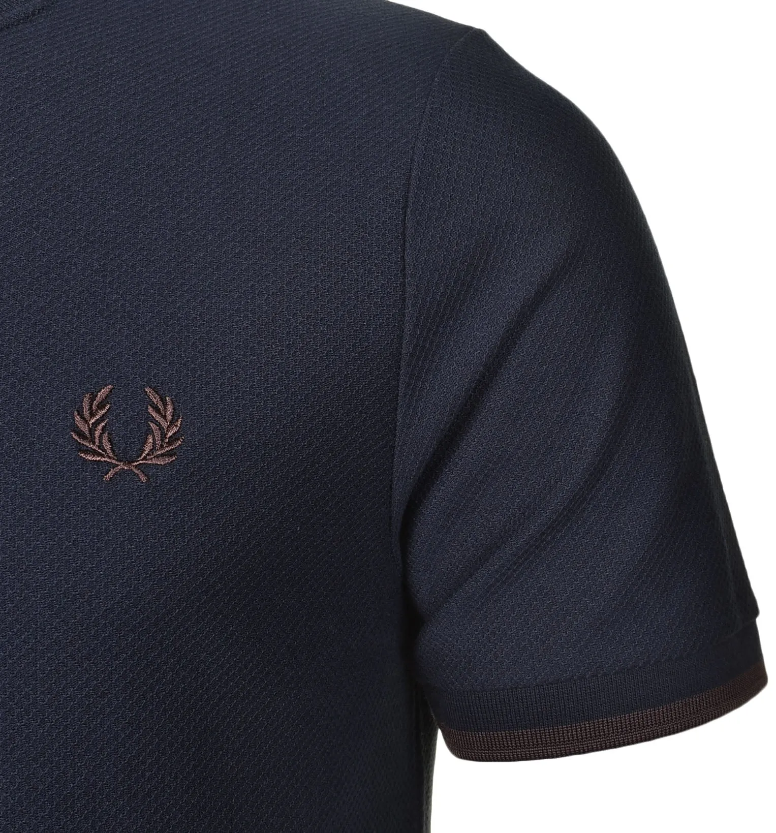 Tipped Cuff Pique T Shirt Navy sold by RAGAZZI product image thumbnail 3