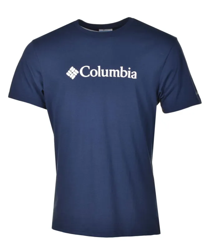 Short Sleeve CSC Basic Logo T Shirt Collegiate Navy White sold by RAGAZZI