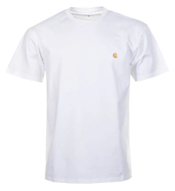 Short Sleeve Chase T Shirt White Gold sold by RAGAZZI