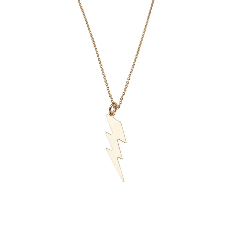 Gold Filled Large Lightning Bolt Necklace sold by RG