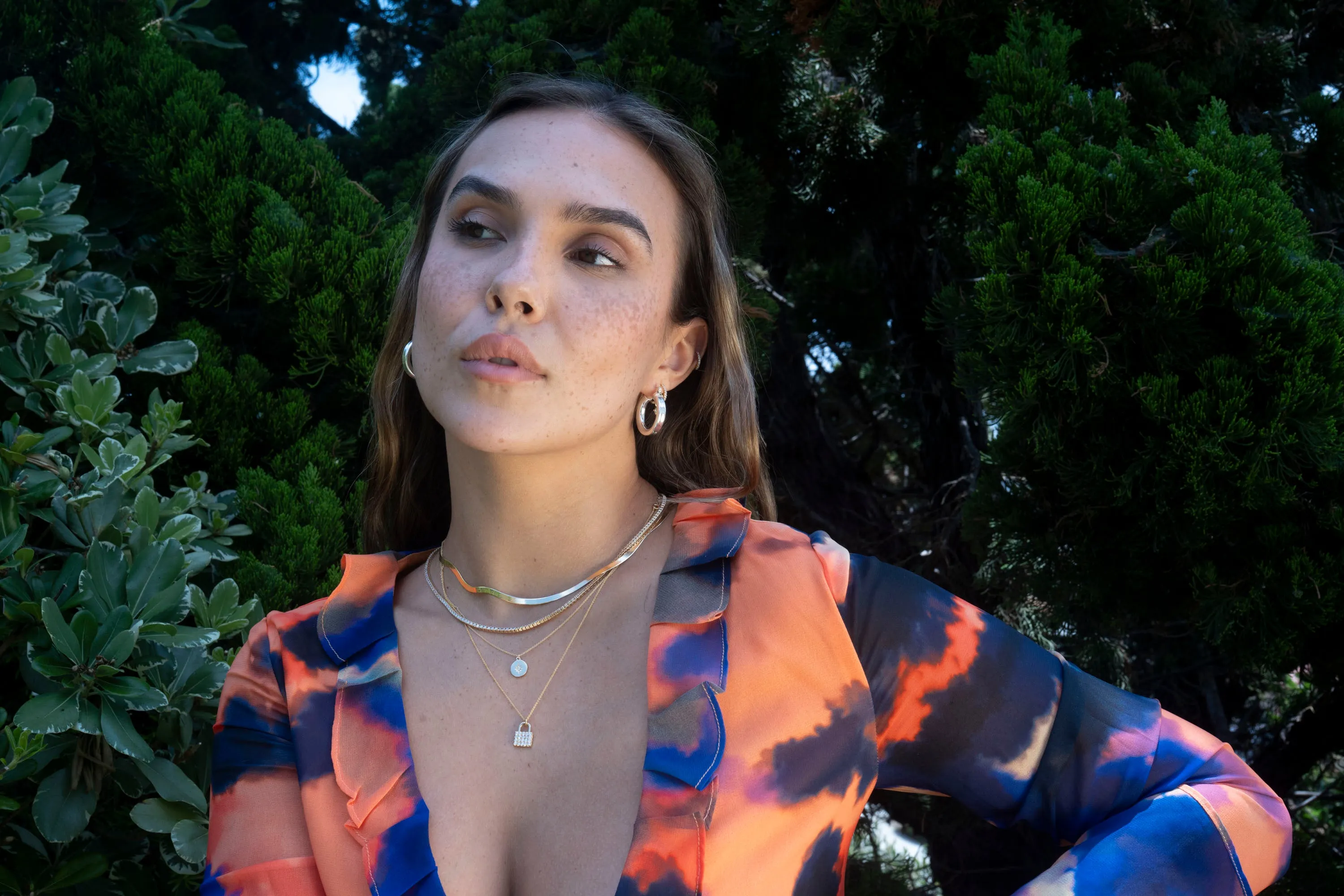 Silver Chubby Hoops sold by RG product image thumbnail 4