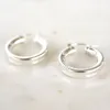 Silver Chubby Hoops sold by RG