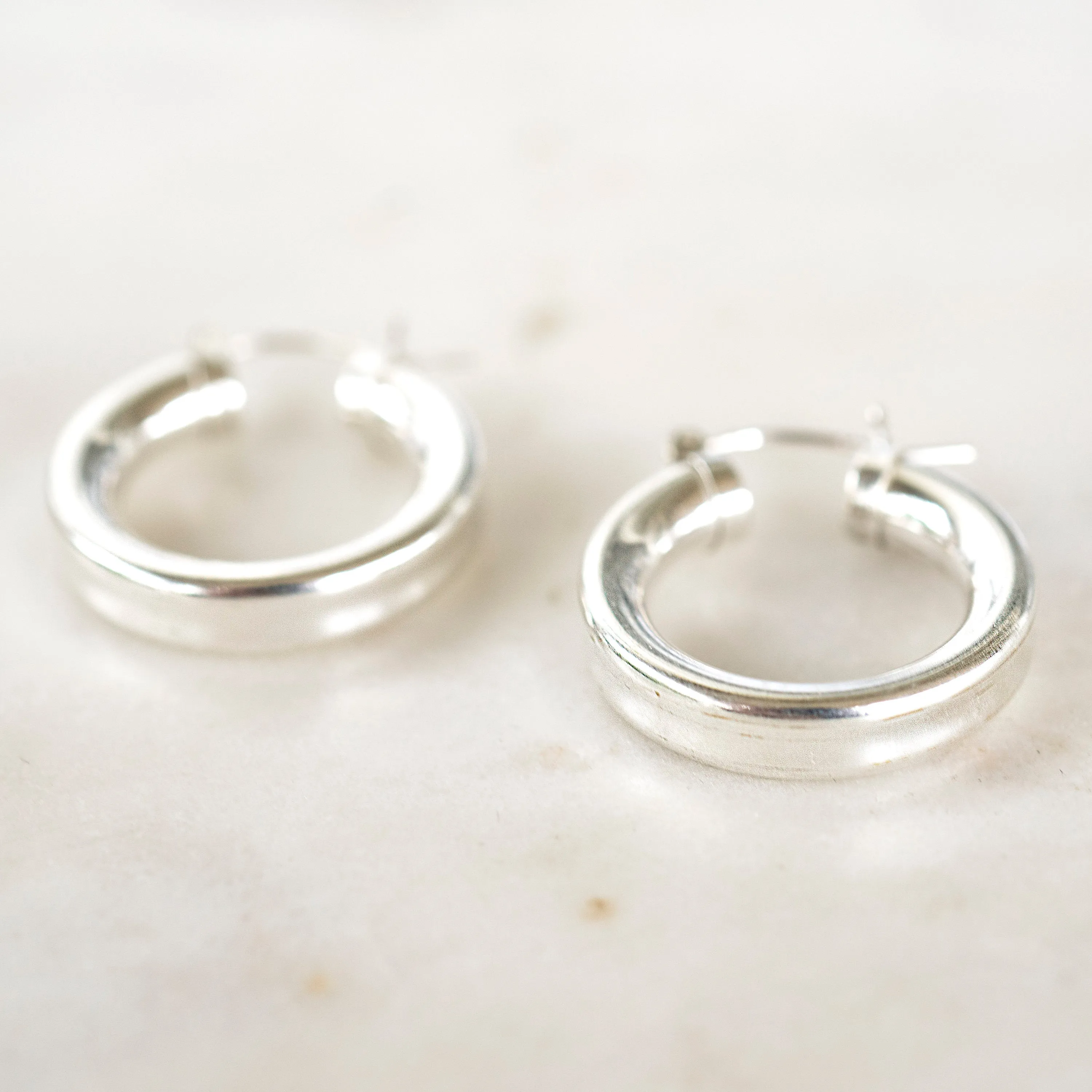 Silver Chubby Hoops sold by RG product image thumbnail 5