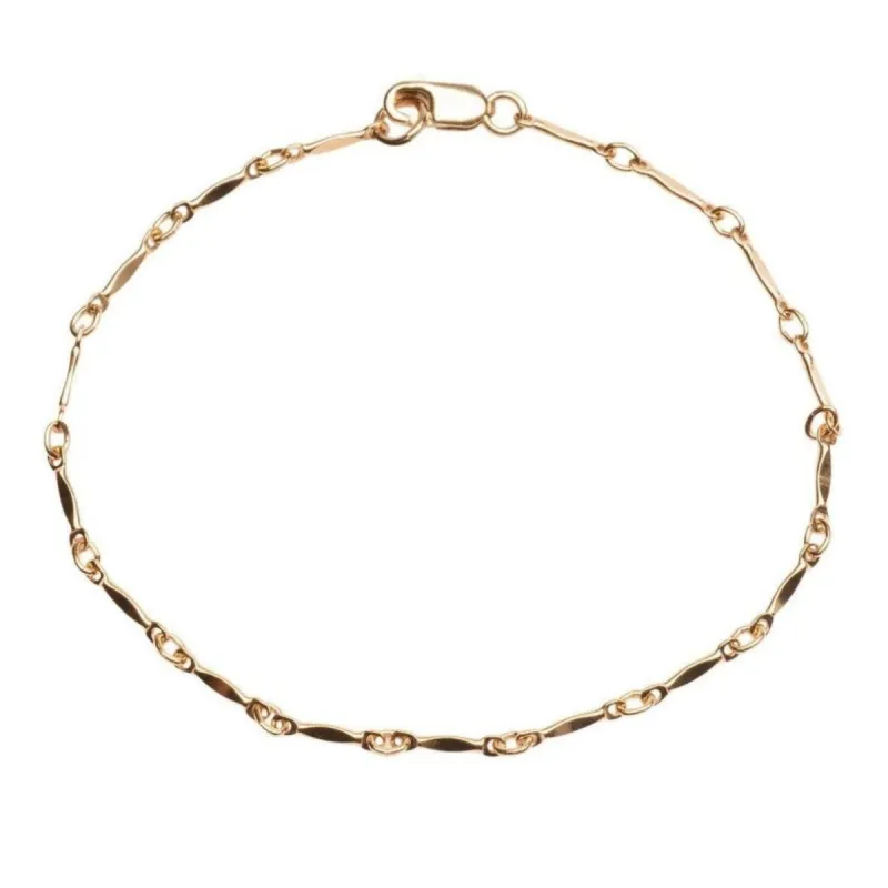 Gold Filled Dapped Bar Bracelet sold by RG