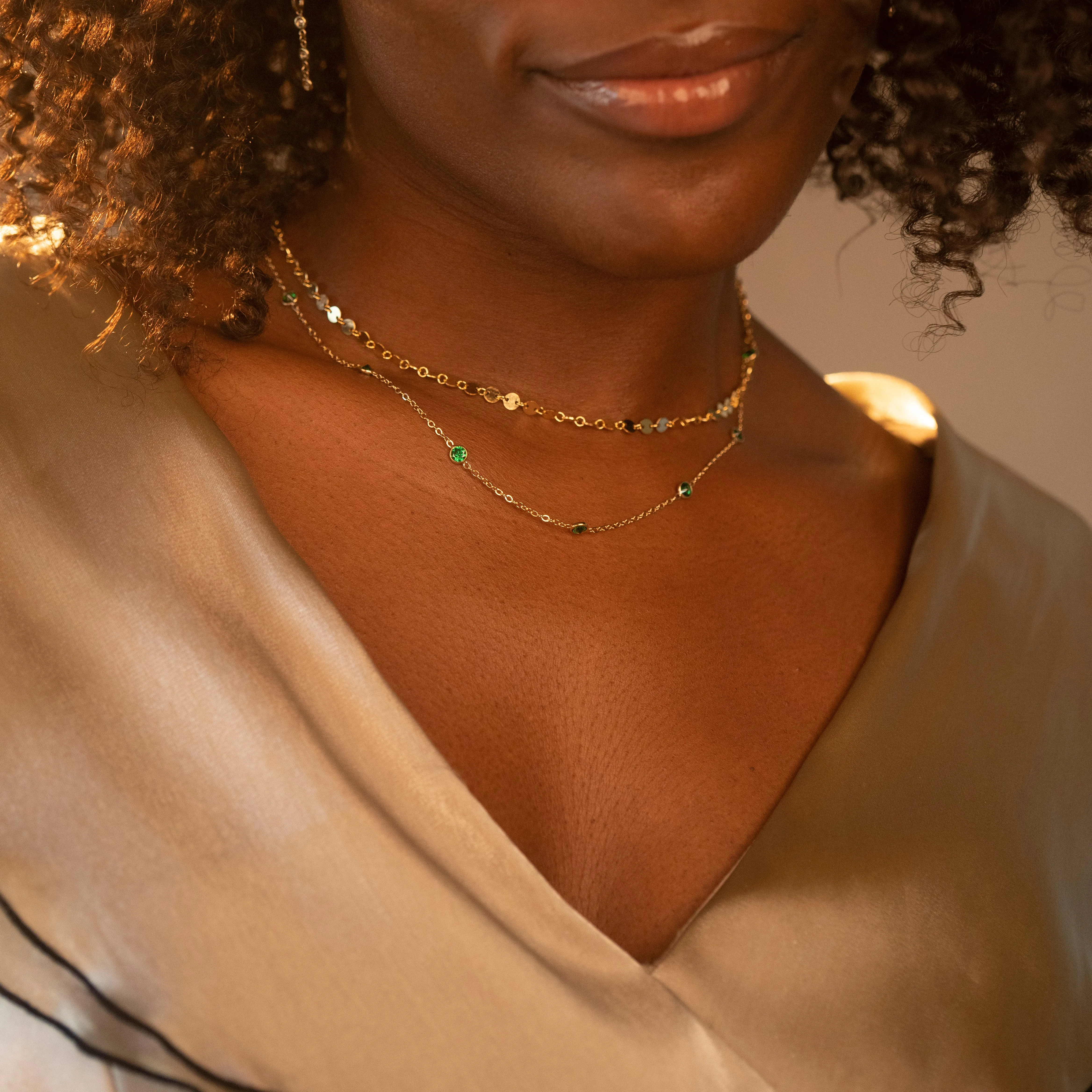 Gold Circles Necklace sold by RG product image thumbnail 2