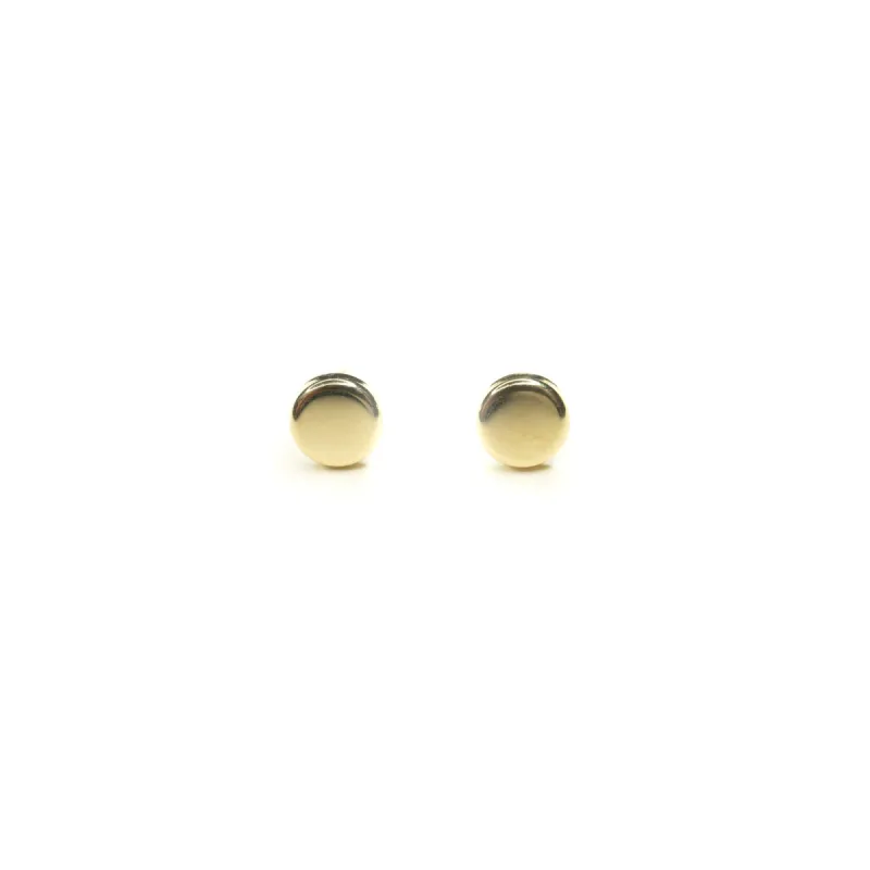 14k Reverse Bezel Studs sold by RG