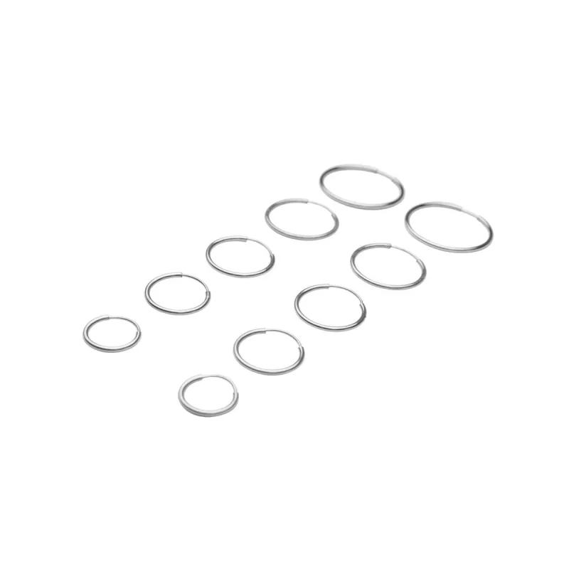 Silver Endless Hoops sold by RG