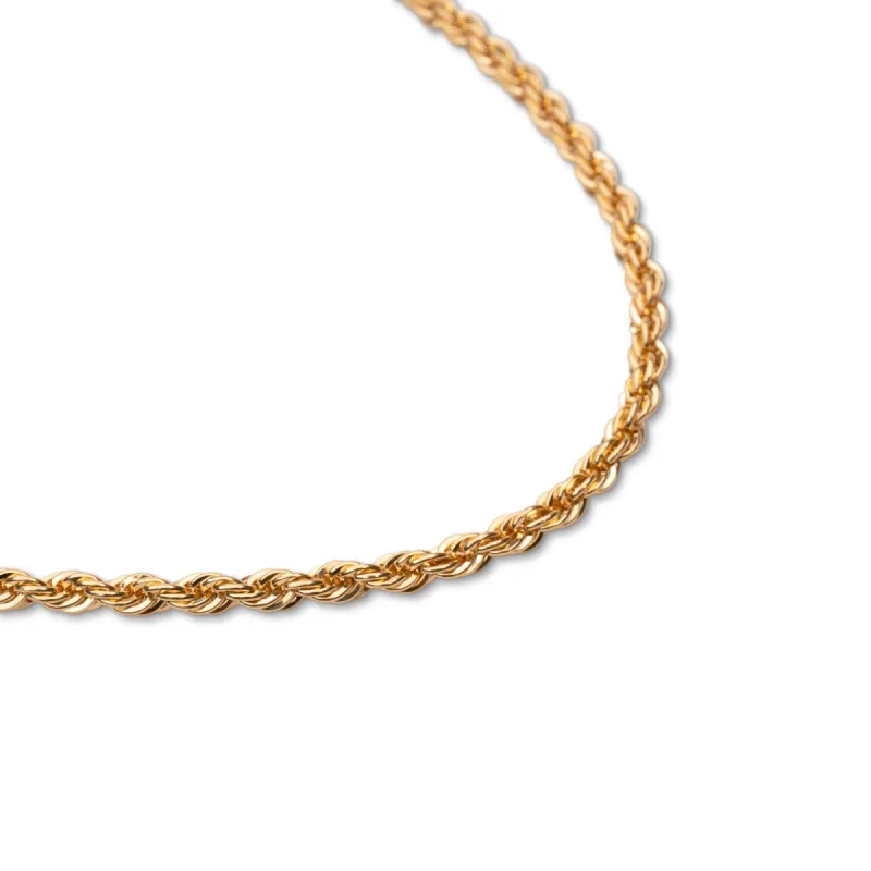 14k Rope Necklace sold by RG