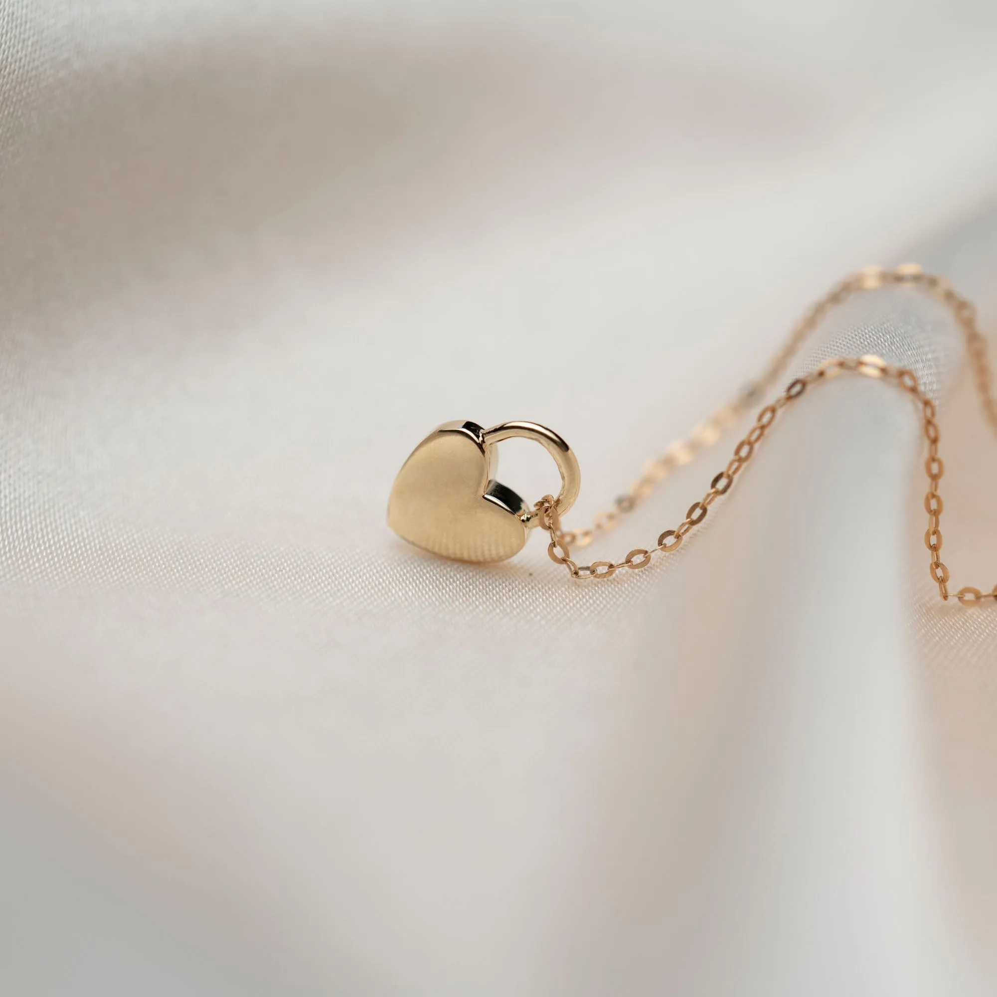 14k Padlock Heart Necklace sold by RG product image thumbnail 3