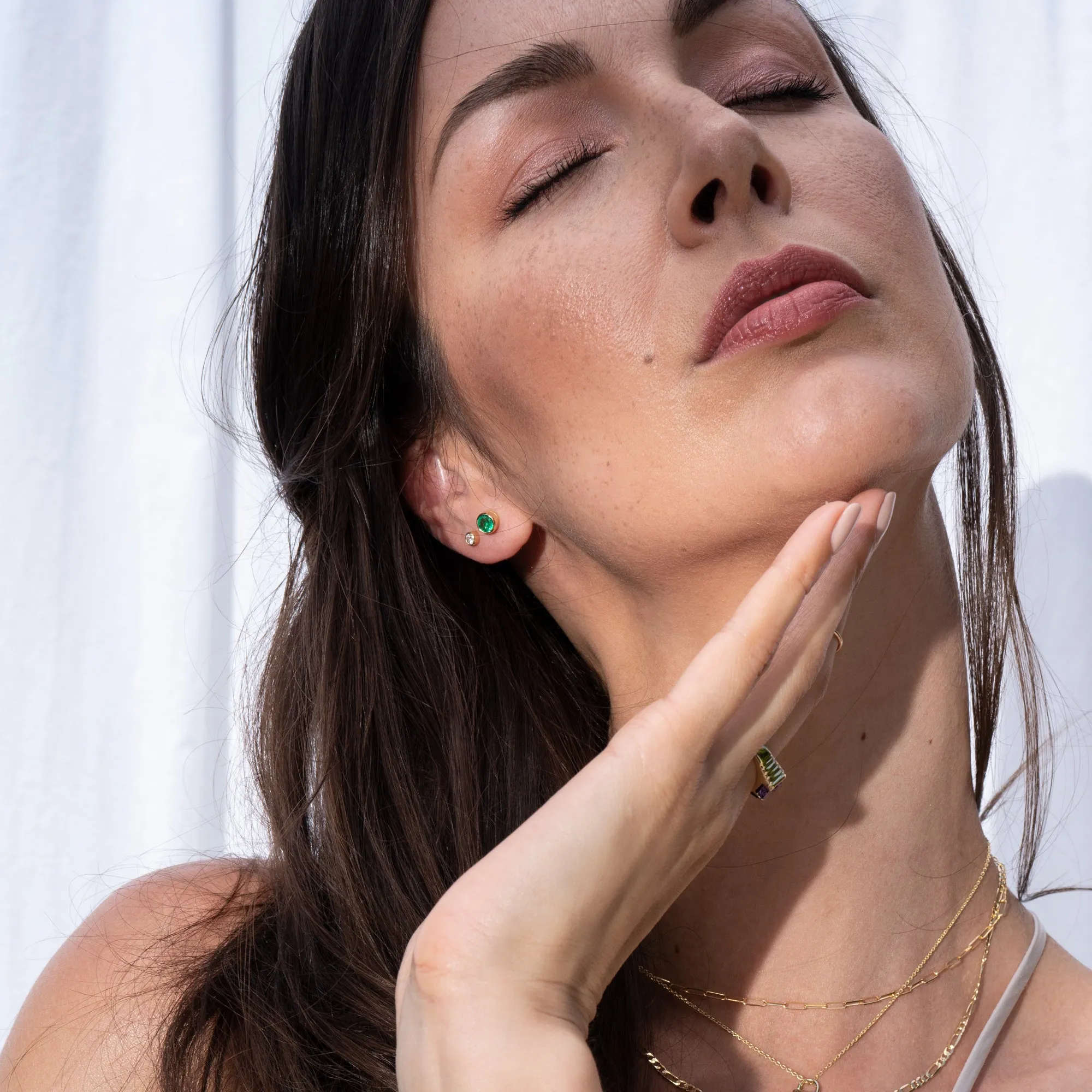 14k Diamond Bezel Studs .25 CTW sold by RG product image thumbnail 4