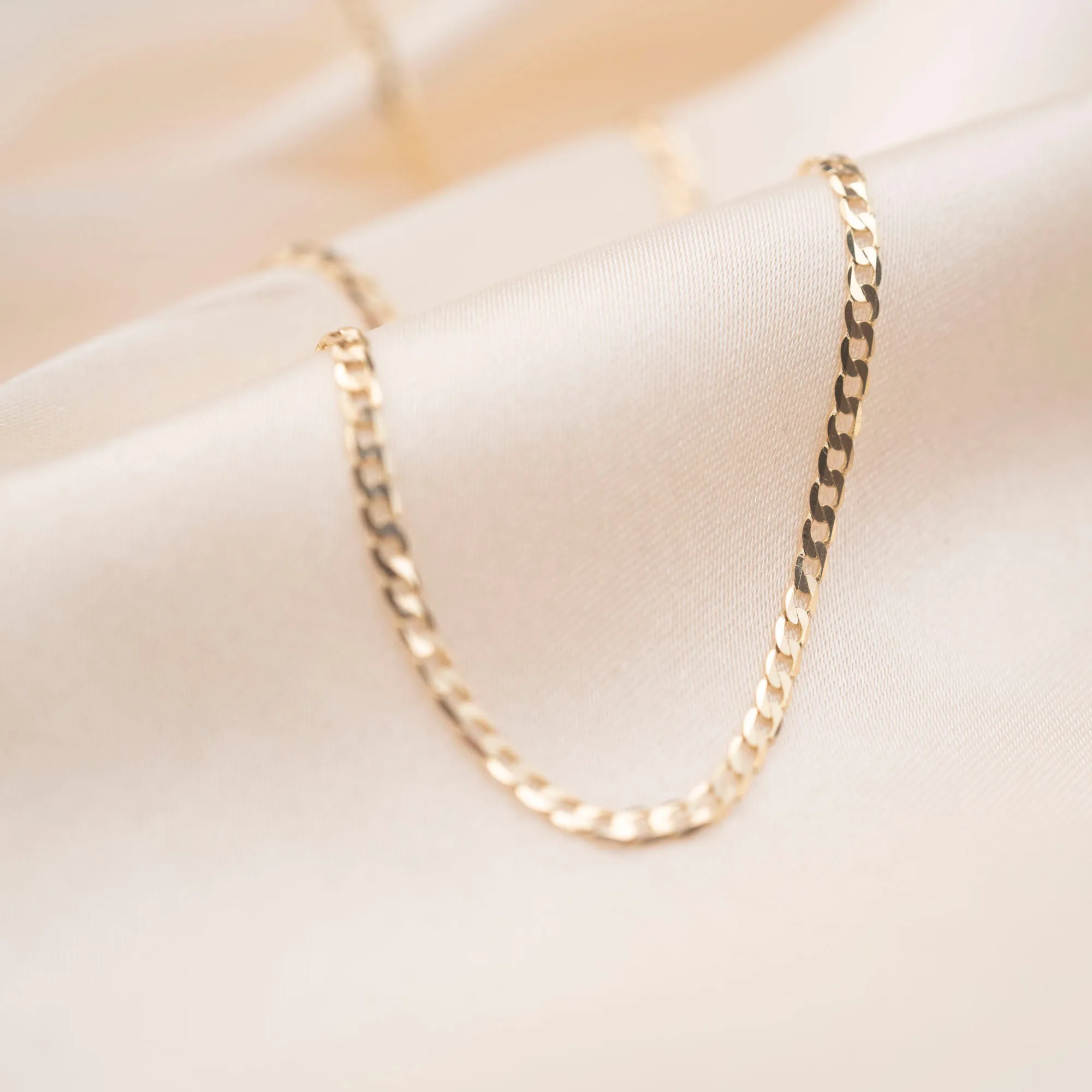 14k Thin Curb Link Bracelet sold by RG product image thumbnail 3