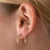 Gold Filled 3mm Clasp Hoops sold by RG