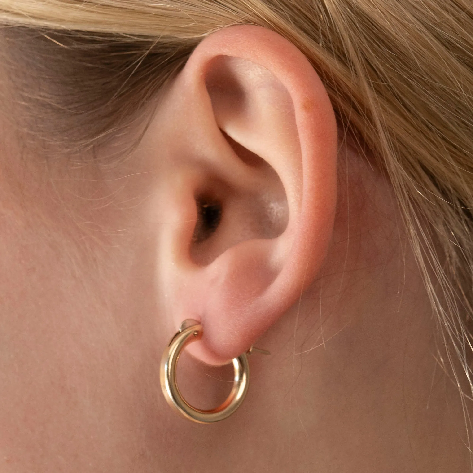 Gold Filled 3mm Clasp Hoops sold by RG product image thumbnail 2