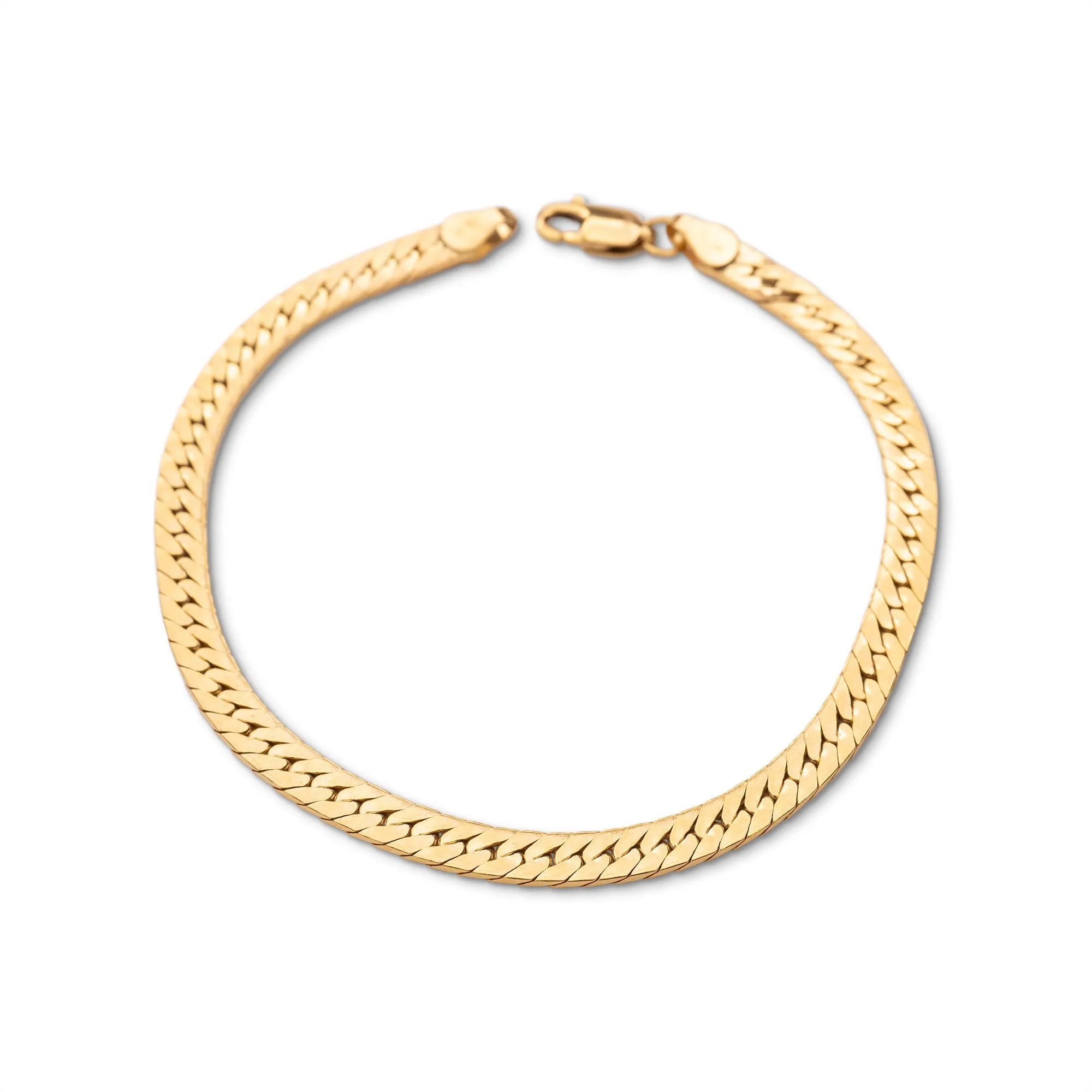 Gold 5mm Herringbone Bracelet sold by RG