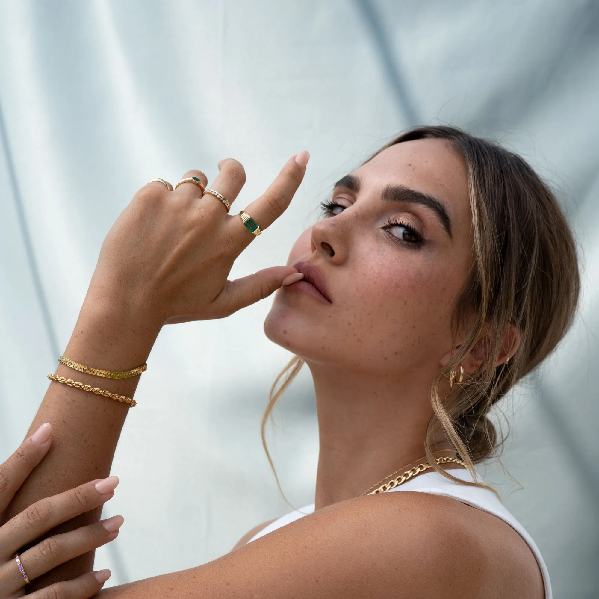 Gold 5mm Herringbone Bracelet sold by RG product image thumbnail 4