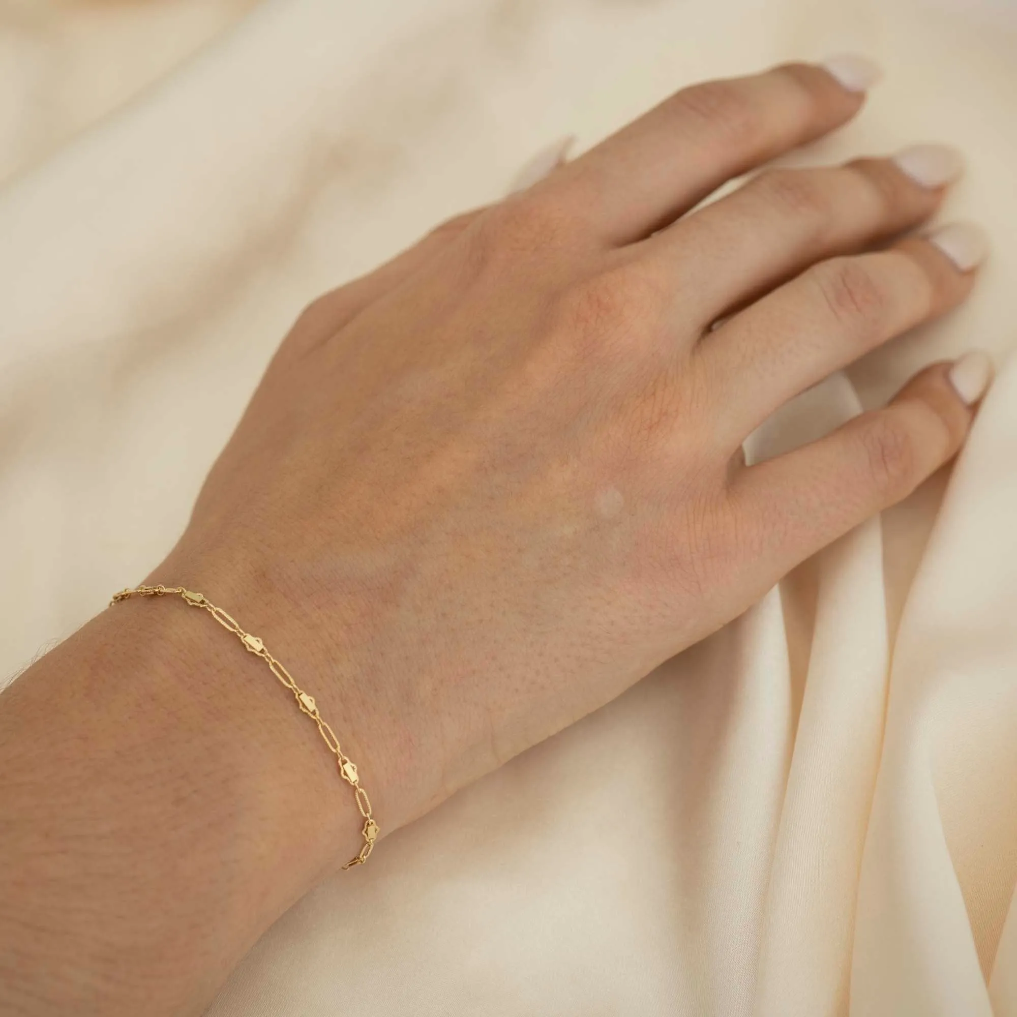 Gold Filled Coffee Bean Bracelet sold by RG product image thumbnail 2