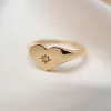 14k Diamond Heart Signet Ring sold by RG