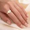 14k Diamond Heart Signet Ring sold by RG